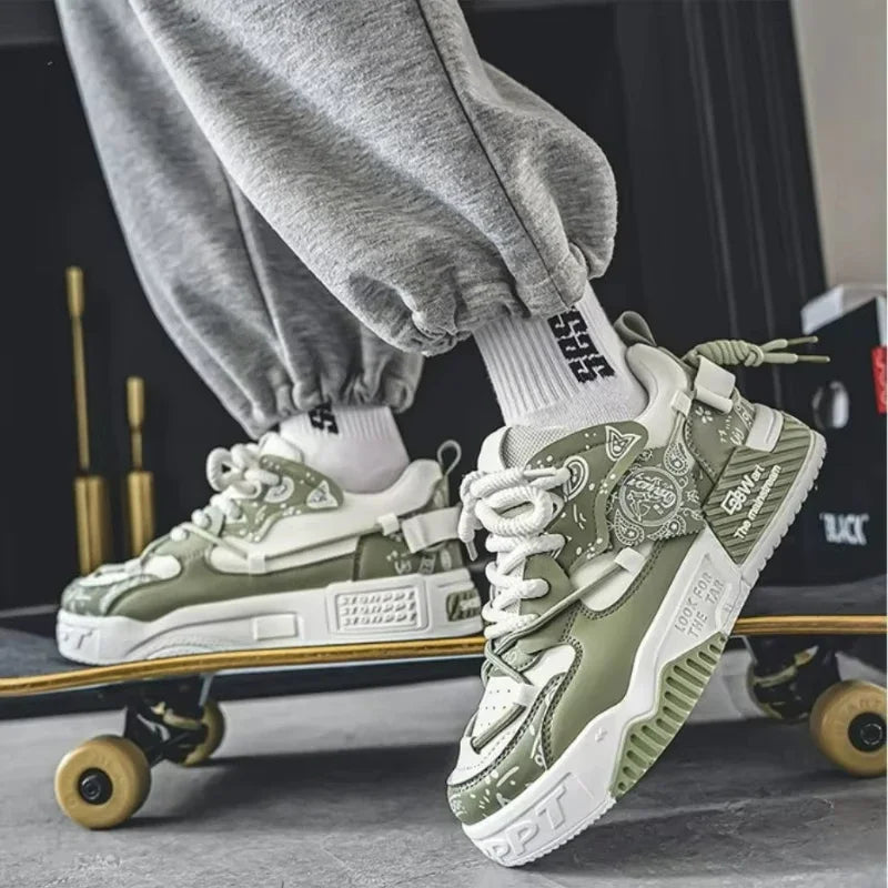 Men's Vulcanized Platform Sneakers