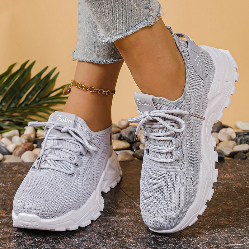 Women's Knit Platform Sneakers