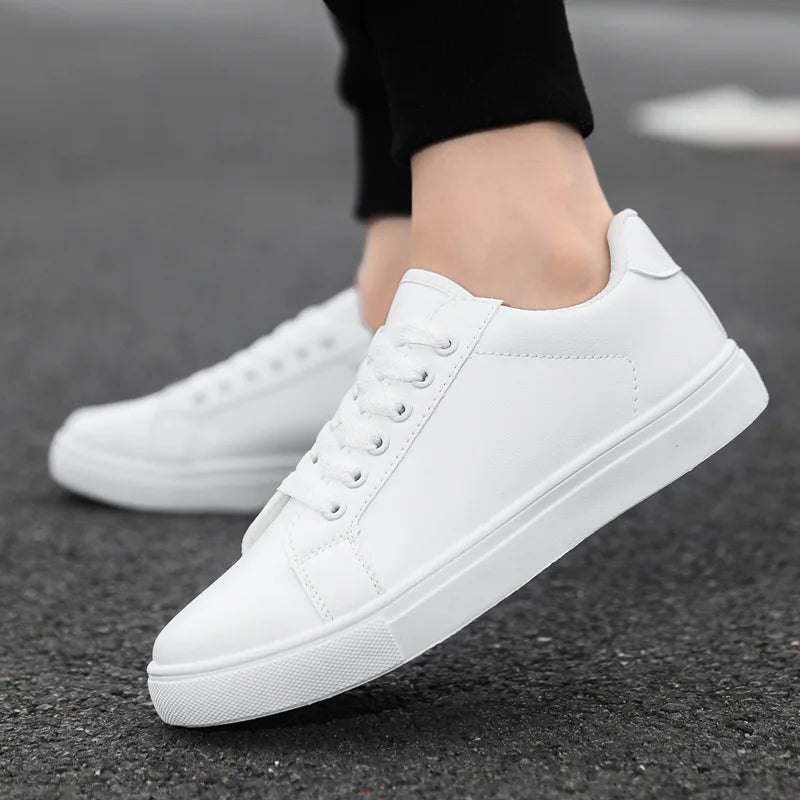 Men's Leather Skate Sneakers