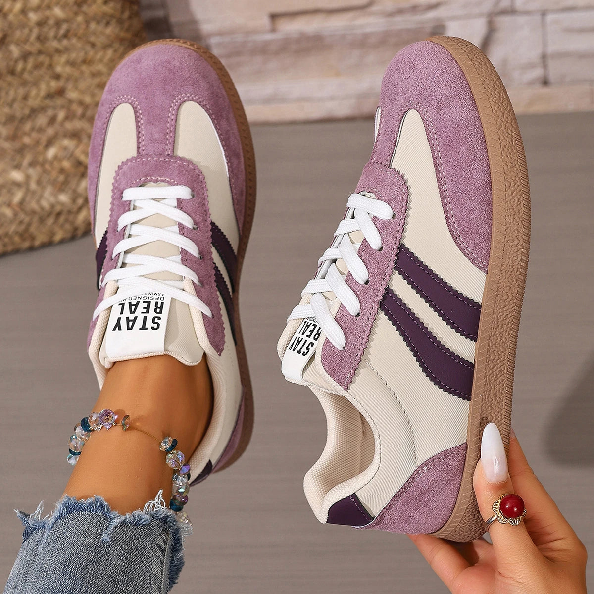 Women's Casual Patchwork Sneakers
