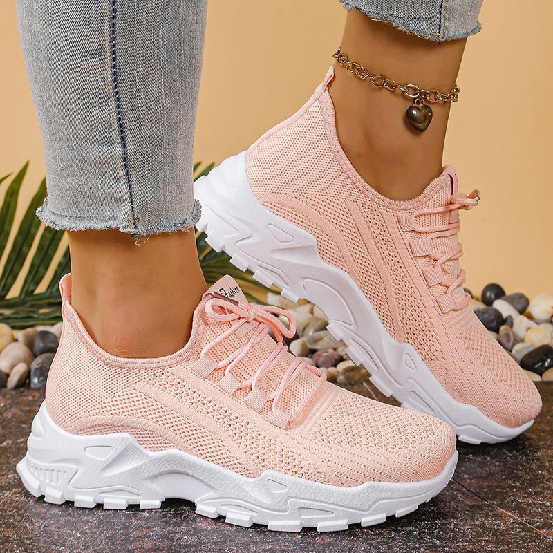 Women's Knit Platform Sneakers