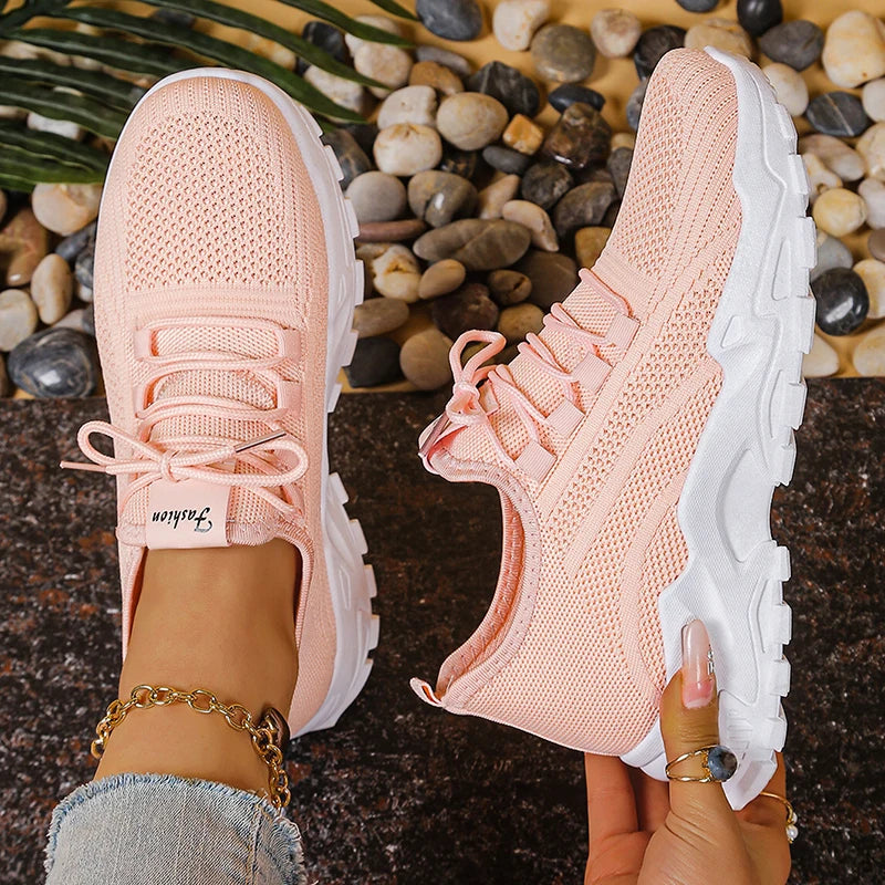 Women's Knit Platform Sneakers