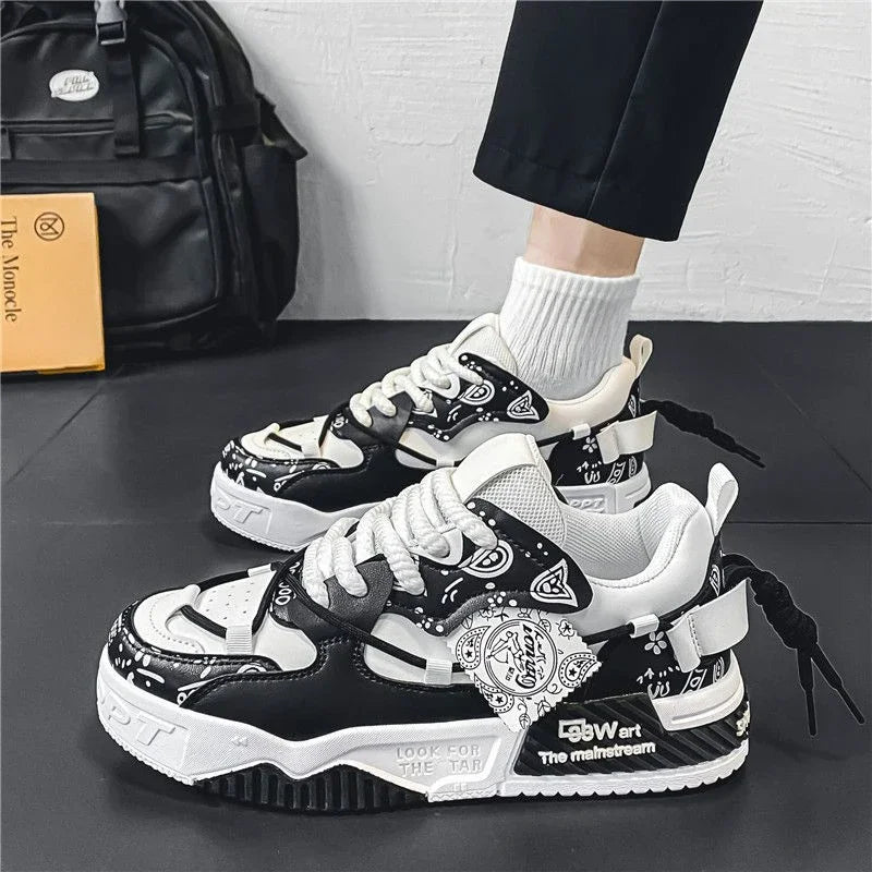 Men's Vulcanized Platform Sneakers