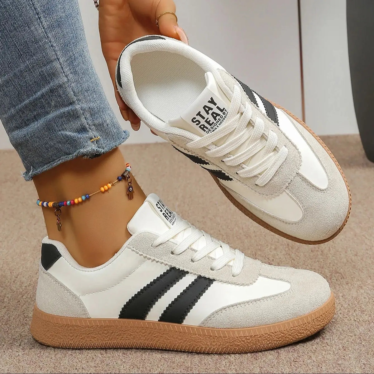 Women's Casual Patchwork Sneakers