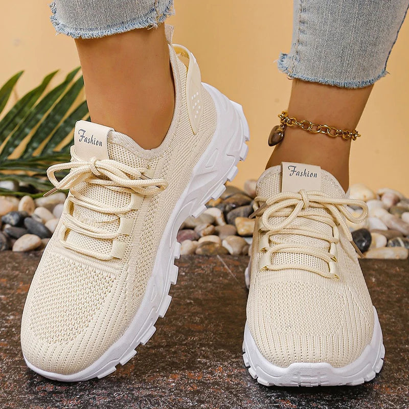 Women's Knit Platform Sneakers