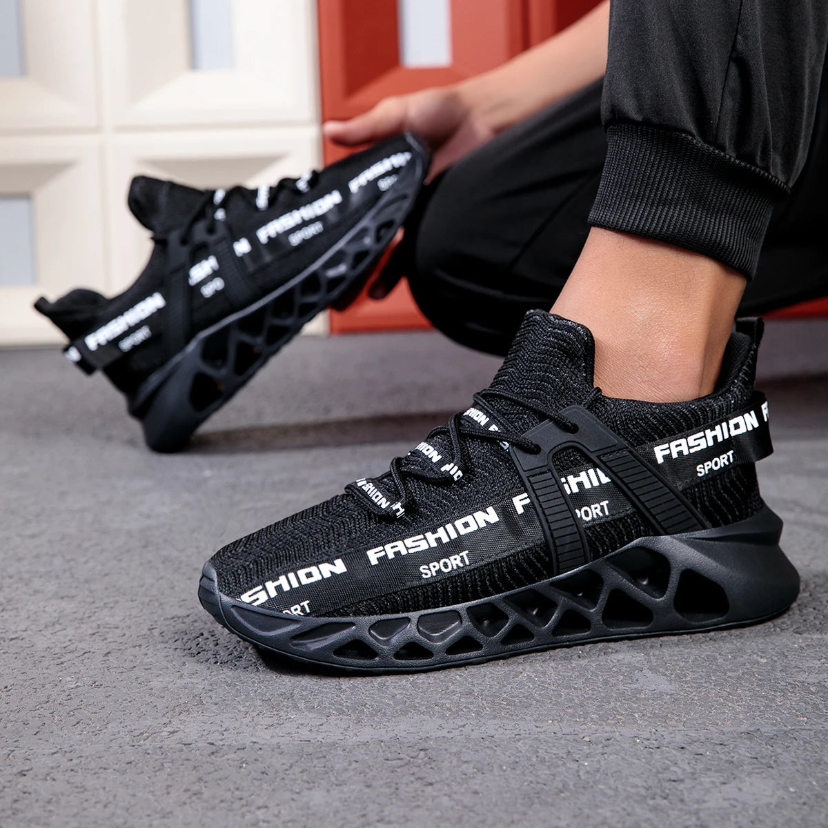 Men's Breathable Platform Sneakers
