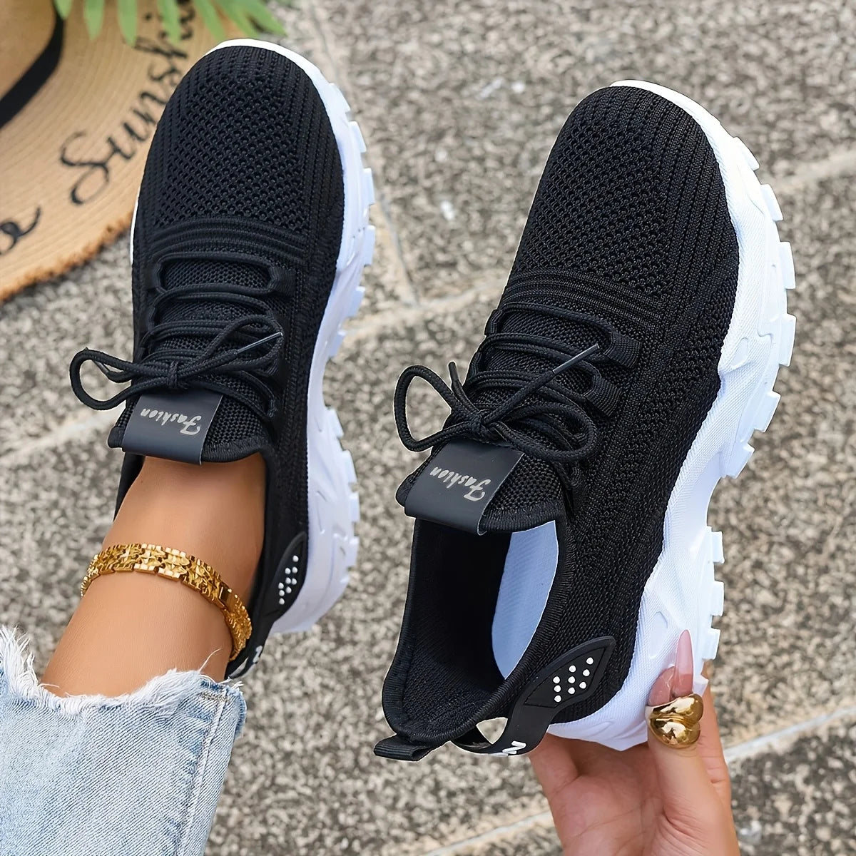 Women's Knit Walking Sneakers