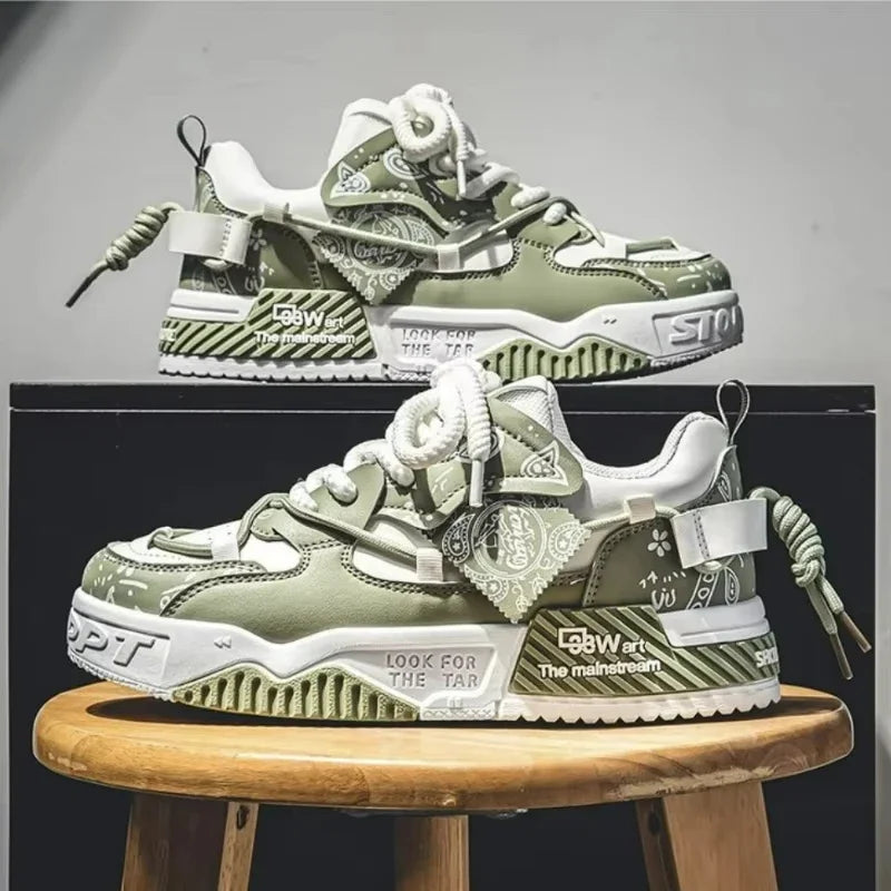 Men's Vulcanized Platform Sneakers