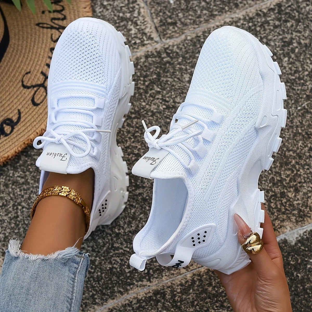 Women's Knit Walking Sneakers