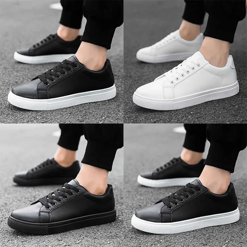 Men's Leather Skate Sneakers