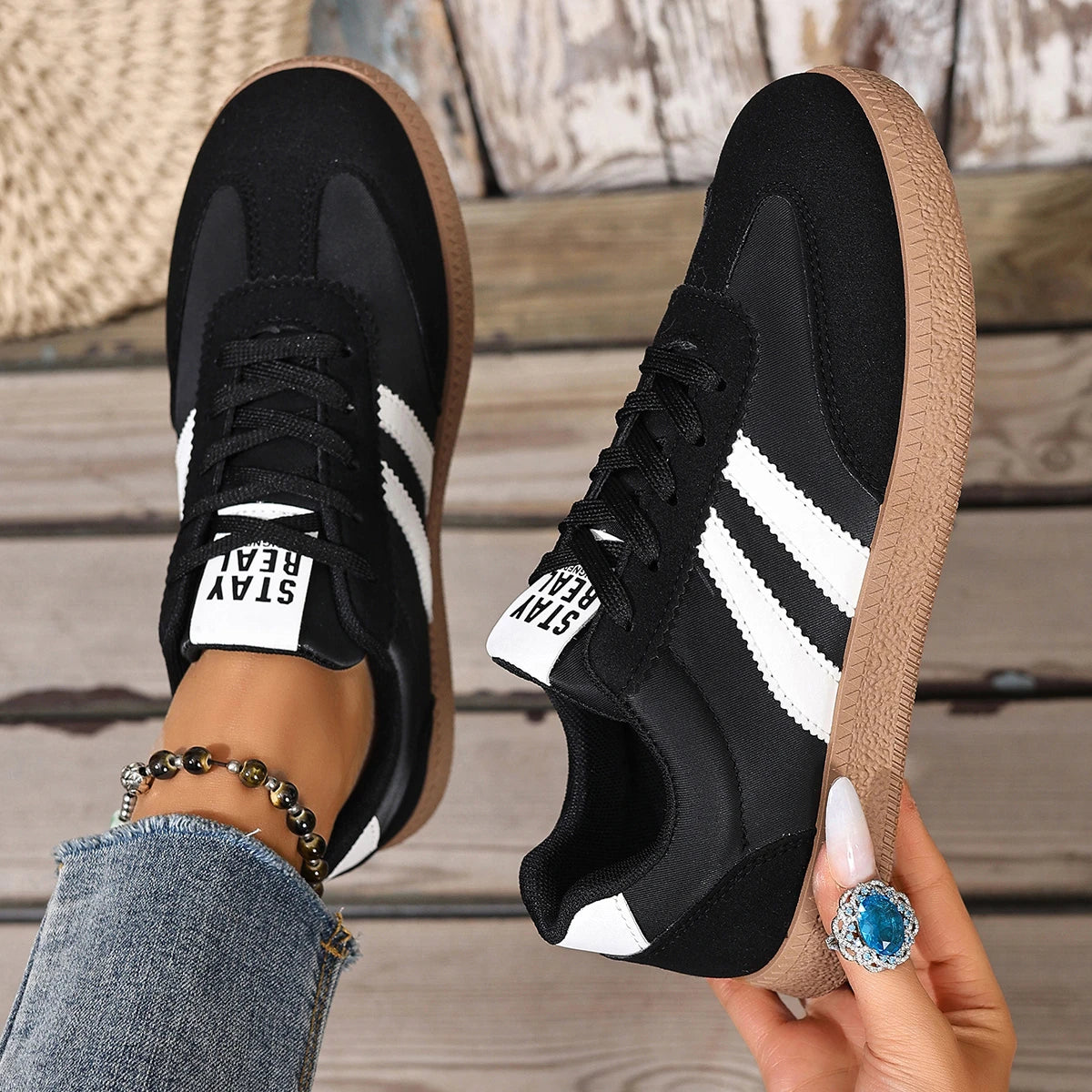 Women's Casual Patchwork Sneakers