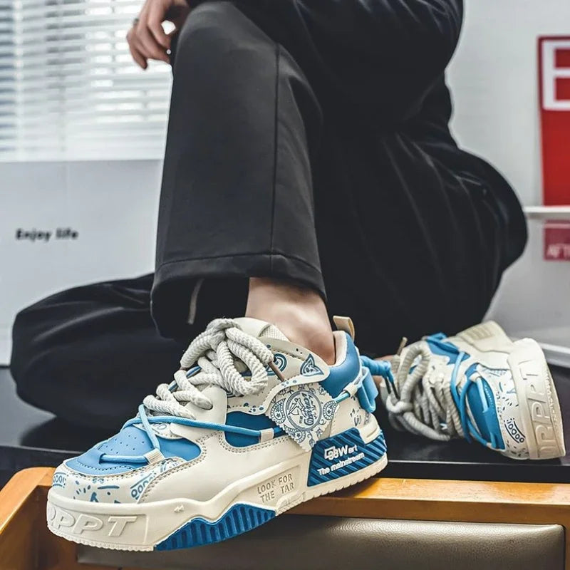 Men's Vulcanized Platform Sneakers