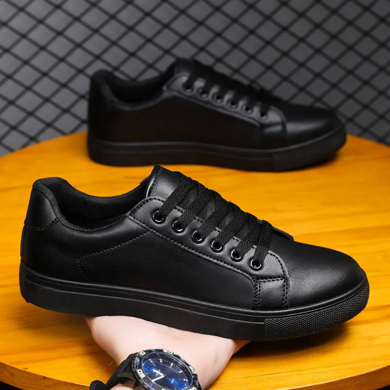 Men's Leather Skate Sneakers
