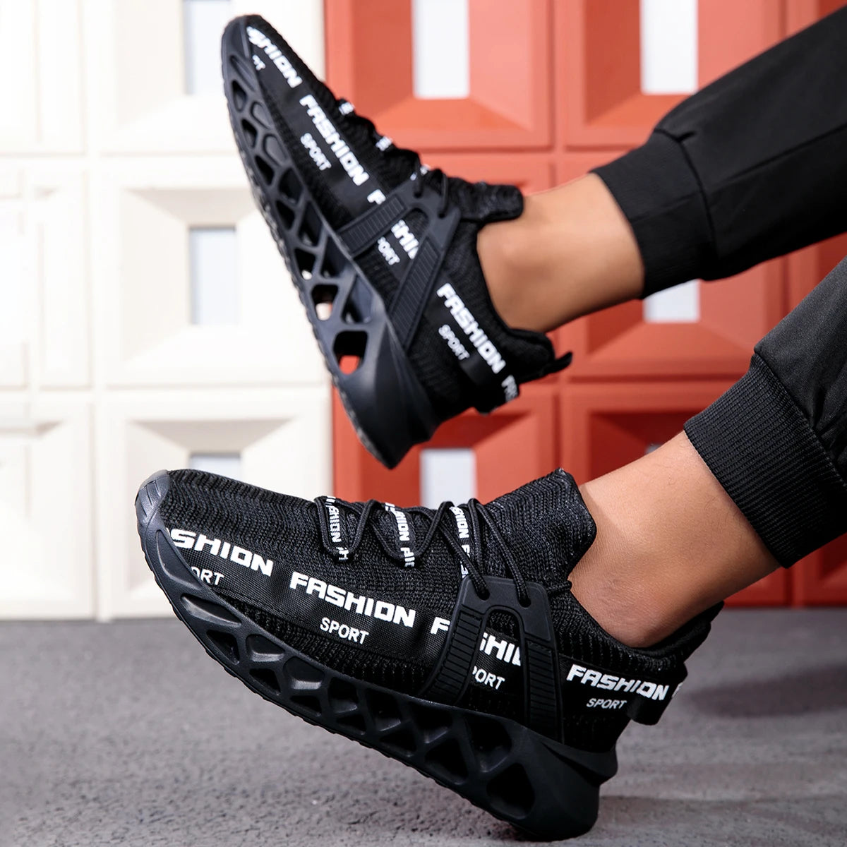 Men's Breathable Platform Sneakers